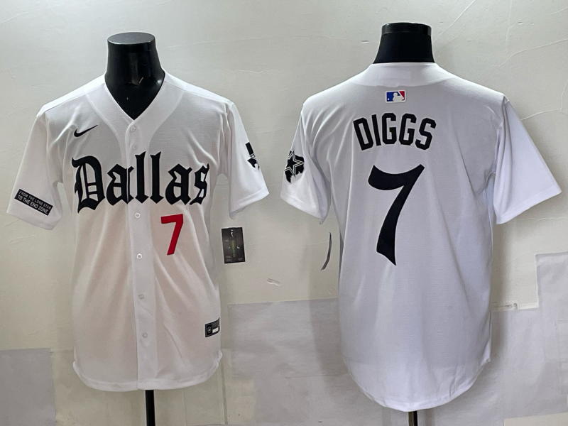 Men Dallas Cowboys #7 Diggs white Nike 2025 NFL Jersey 013->dallas cowboys->NFL Jersey